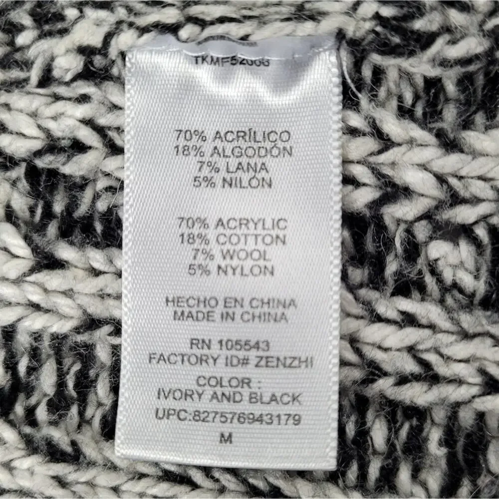 Thakoon for Design Nation Long Marled Open Front Cardigan size Medium